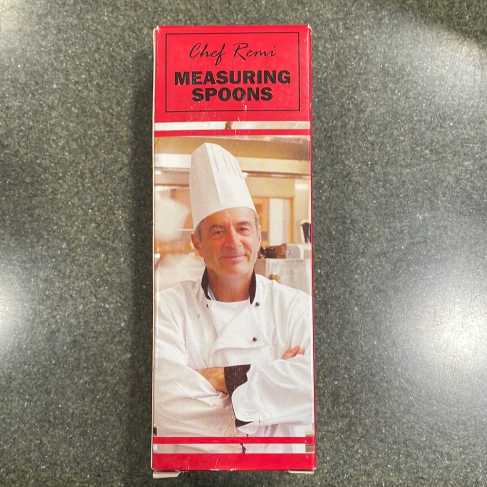 Chef Remi Set of 6 Stainless Steel Measuring Spoons NIB